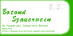 botond szauervein business card